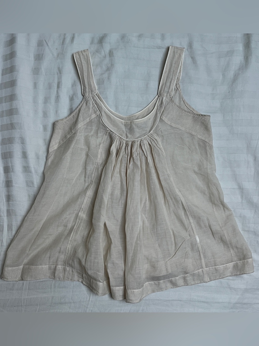 Rabens Solaner Sheer Babydoll Tank Top